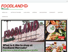 Tablet Screenshot of foodlandmarket.com